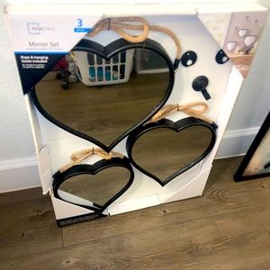 Heart shaped mirrors